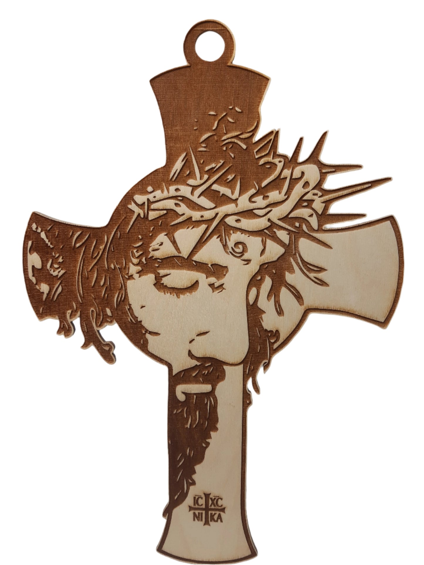 Wooden Easter Jesus Cross - Large