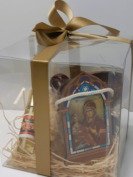 Christmas Gift : Censer -Livani - Icon - Myros Oil - Komboskoini