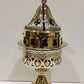 Greek Orthodox Christian Two Tone Standing Oil Lamp