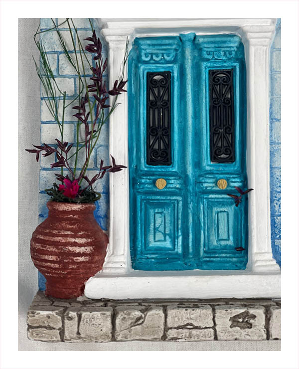 Santorini Front-Door Facade (Number 2)