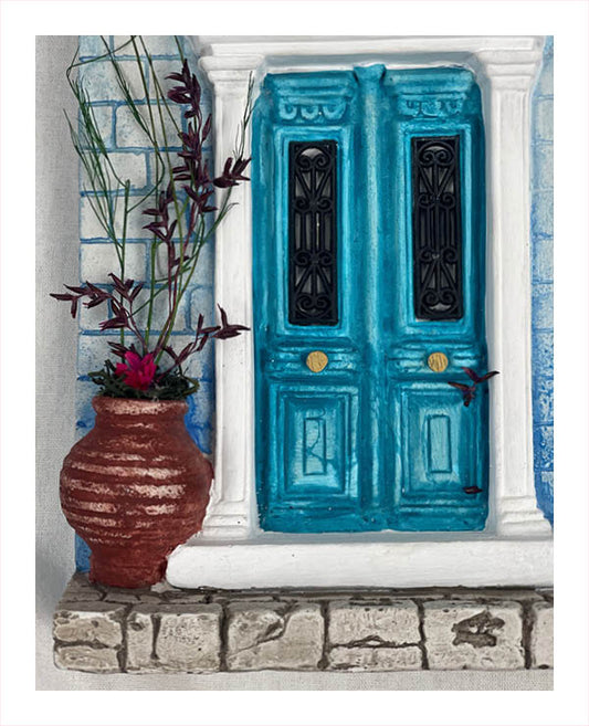 Santorini Front-Door Facade (Number 2)