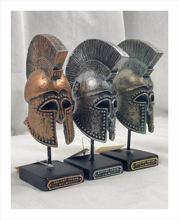 Plated Spartan Helmets